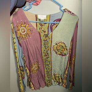 GUC Medium soft surroundings embellished sun top